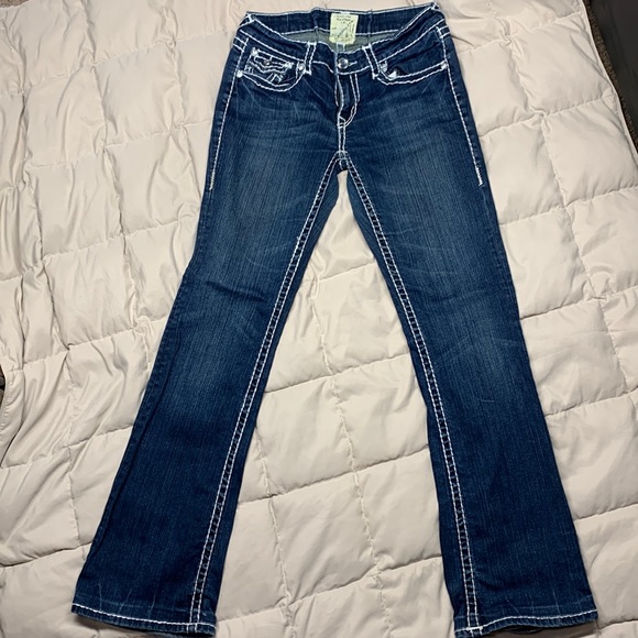 L.A. idol Denim - LA Idol jeans bootcut, size 9, dark blue.